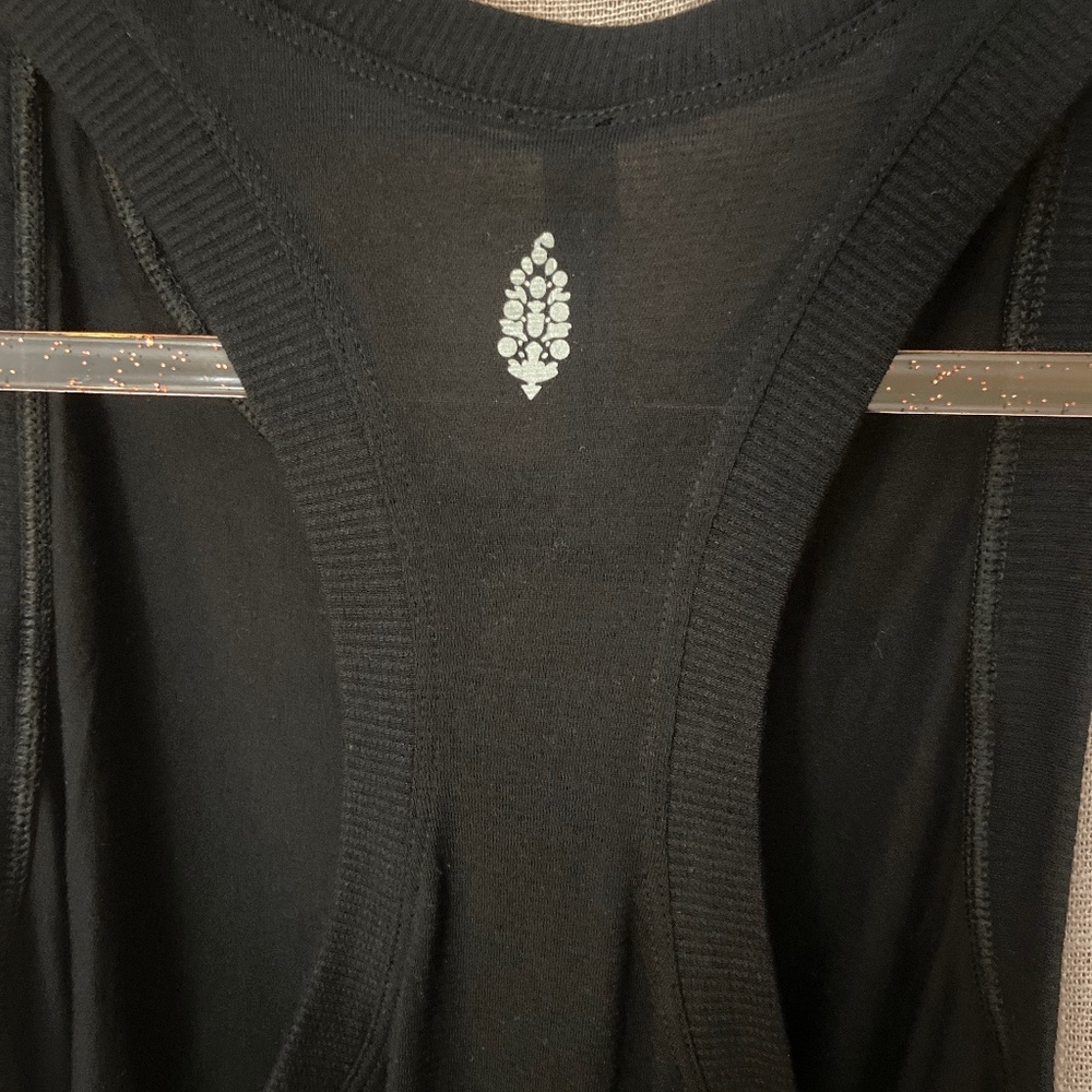 Free People racer back tank with logo